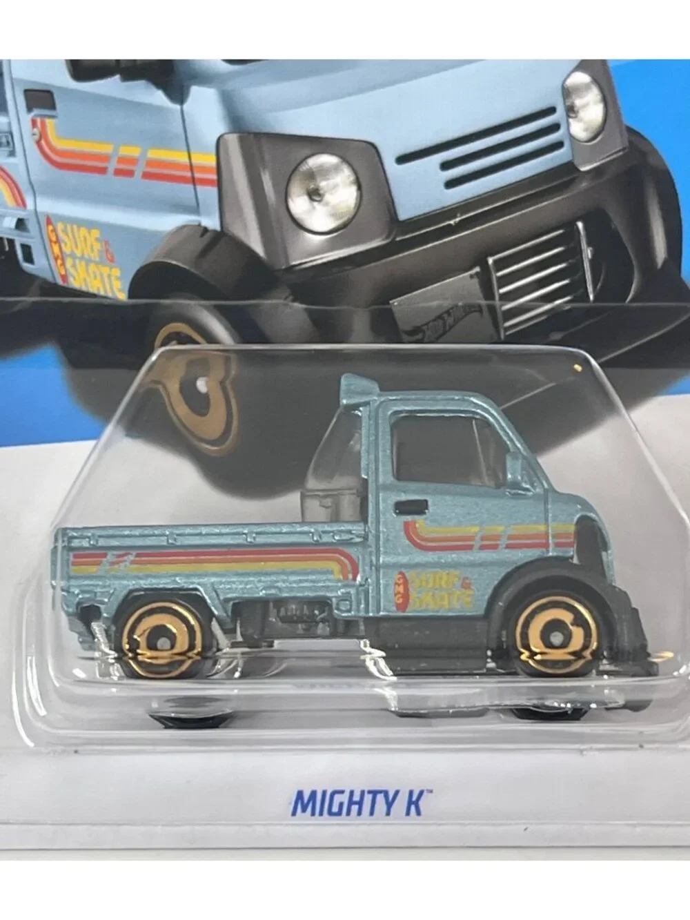 2024 Hot Wheels Mighty K Blue Compact Kings 21/250 Mainline NOC